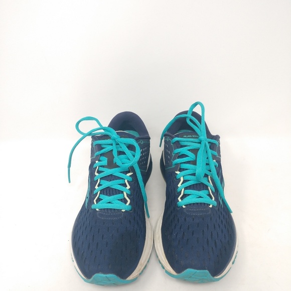 Women's Brooks Ravena 9 Blue Green Running Shoes S - Picture 2 of 8